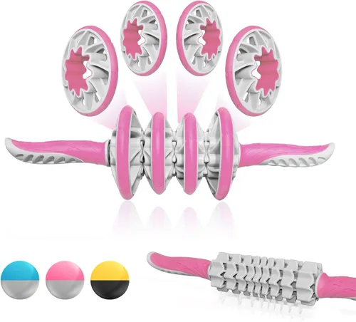Yes4All, Rodillo muscular premium con rodillo de espuma de 24 pulgadas para todos, rodillo de masaje avanzado para aliviar el dolor muscular con
