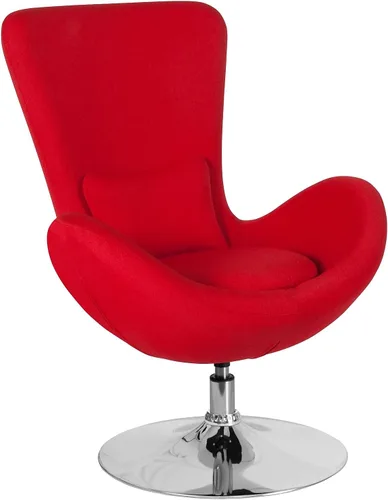 Miniatura 39 de Flash Furniture Egg Series Grey LeatherSoft Silla de recepción lateral Gris Leathersoft