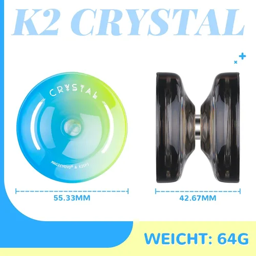 Miniatura 6 de Yoyo profesional sensible para niños principiantes, Yo-Yo de doble propósito para adultos avanzados + Rodamiento extra no sensible de yoyo + 12