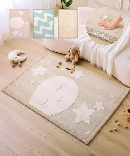 Miniatura 9 de Hakuna Matte - Alfombra de juego prémium para bebé de terciopelo coral ultrasuave con espuma viscoelástica, antideslizante, resistente al agua,