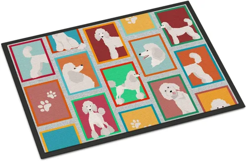 Miniatura 85 de Caroline's Treasures MLM1149MAT - Felpudo rojo Border Collie de 18 x 27 pulgadas, para interiores y exteriores, para entrada, antideslizante, Border