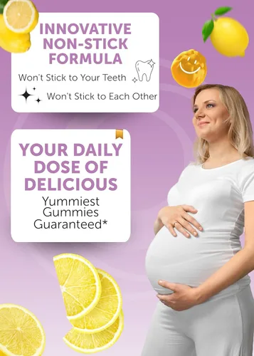 Miniatura 3 de Lunakai Vitaminas prenatales 17 en 1 fabricadas en Estados Unidos para mujeres con hierro y ácido fólico, deliciosas gomitas prenatales diarias