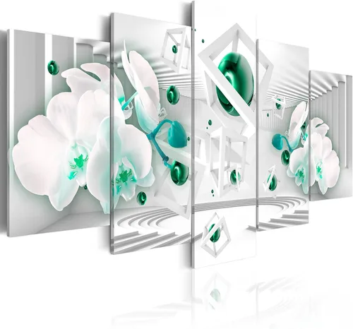 Miniatura 21 de Lienzo decorativo con impresión artística de diseño de orquídea de Artgeist Orquídea #01
