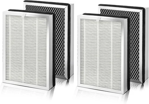 Miniatura 6 de 25 filtros de repuesto para 25 purificadores de aire S1/W1/B1, filtro de carbón activado H13 True HEPA 3 en 1, paquete de 2 filtros