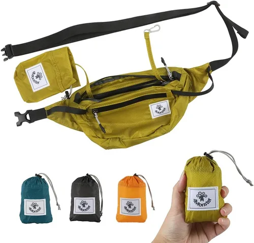 Miniatura 17 de 4Monster Riñoneras de Senderismo Portátiles, Bolsa de Cintura Resistente al Agua con Correa Ajustable, Bolsa de Pecho de Cruz Ligera y Esbelta
