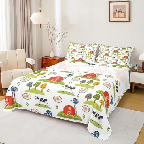 Miniatura 14 de Juego de sábanas de vehículos de rescate, tamaño individual, juego de ropa de cama de ambulancia de coche de policía, camión de bomberos, decoración