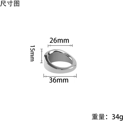 Miniatura 6 de Anillo de peso de metal de acero inoxidable, anillo de polla de juguete sexual para adultos, anillo de resistencia al prepucio