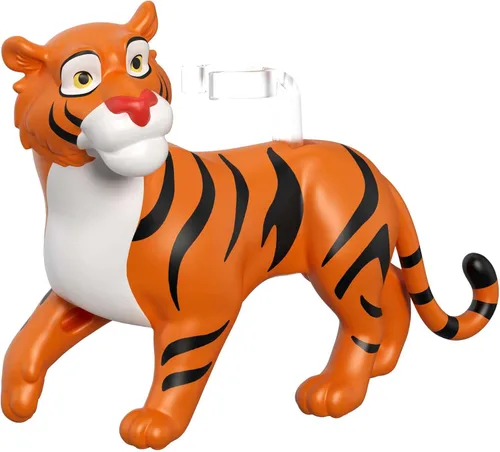 Miniatura 7 de Mattel Disney Princess Jasmine Muñeca pequeña y figura de tigre Rajah con asiento, de Mattel Disney Movie Aladdin
