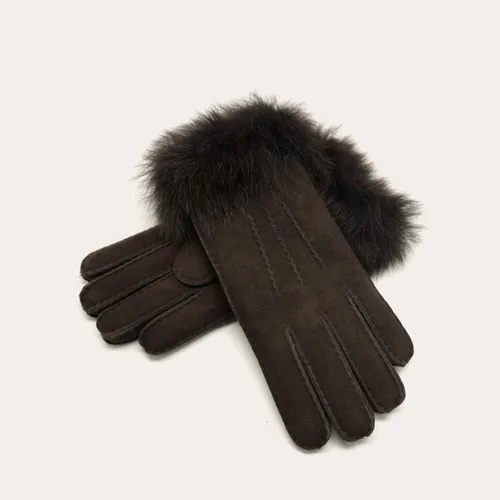 Miniatura 5 de YISEVEN Guantes de piel de oveja merino para mujer