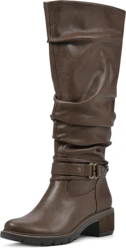 Miniatura 3 de WHITE MOUNTAIN Zapatos de mujer Crammers Botas altas de tacón apilado
