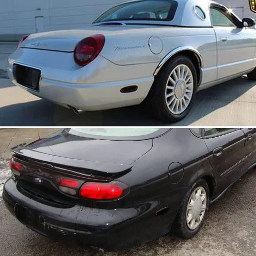 Miniatura 4 de Compatible con Ford Taurus 1996-1999 Mercury Sable 2002-2005 Ford Thunderbird parachoques trasero y delantero marcador lateral ahumado 4ps Carcasa