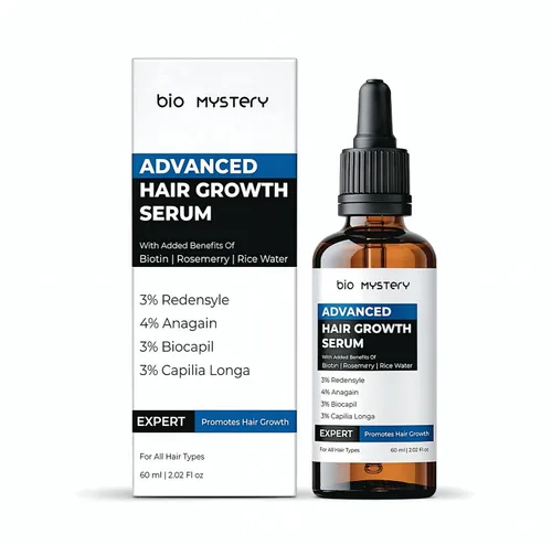 Suero para el crecimiento del cabello con 3% Redensyl, 4% Anagain, 3% Biacapil y Capilia longa con biotina, romero y agua de arroz, para el