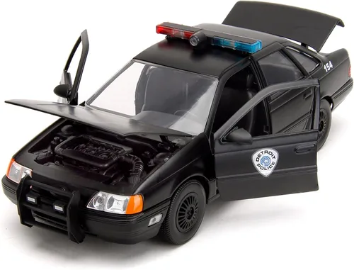 Miniatura 7 de Jada Robocop 35 aniversario 1:24 OCP Ford Taurus - Coche fundido a presión y figura de Robocop de 2.75 pulgadas, juguetes para niños y adultos