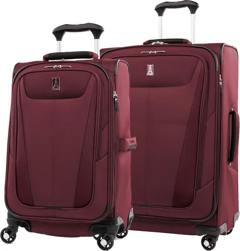 Miniatura 193 de Travelpro Maxlite 5 - Juego de 2 piezas de equipaje de mano de tela, expandibles con 4 ruedas giratorias, bolso blando para debajo del asiento, Negro