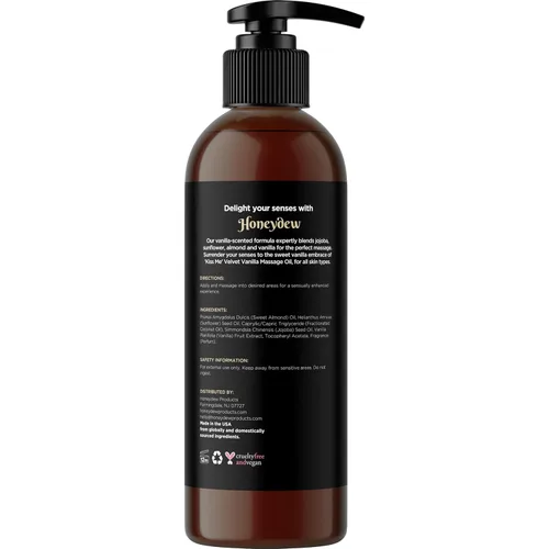 Miniatura 5 de Aceite de masaje sensual de vainilla para parejas, aceite de masaje relajante de cuerpo completo para una cita nocturna con coco hidratante y aceite