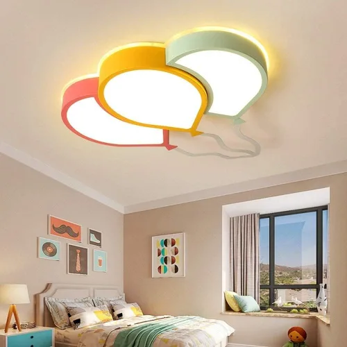 Miniatura 2 de Lámpara de araña LED moderna, lámpara de techo, lámpara de techo LED de globo de color creativo y moderno, lámpara de decoración de hotel, moderna
