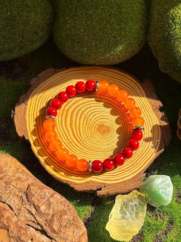 Miniatura 4 de Pulsera de riqueza Feng Shui, pulsera de prosperidad y buena suerte para mujeres y hombres, pulsera elástica con cuentas de 0.315 in, gradiente
