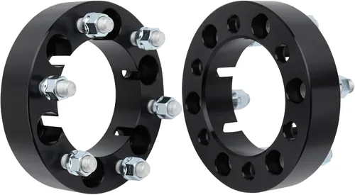 Miniatura 37 de IRONTEK Espaciadores de rueda de 0.157 x 4.000 in, espaciadores forjados reales de 2 pulgadas con orificio de cubo de 2.697 in M12x1.25 pernos aptos