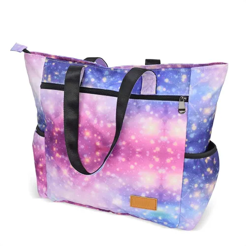 Miniatura 9 de CLOUDMUSIC Bolsa de hombro para enfermeras, profesores, trabajo, gimnasio, viajes, playa, mujeres, con gran capacidad, impermeable