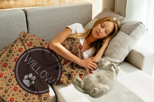 Miniatura 3 de Manta personalizada para perros con nombre - Manta personalizada para cachorros para perros grandes, medianos y pequeños, manta suave y acogedora