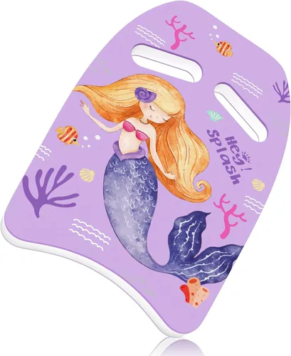 Miniatura 12 de HeySplash Tabla de natación para niños, tabla de natación con bonito patrón de ayuda de entrenamiento de natación para niños, equipos de ejercicio