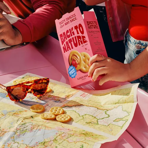 Miniatura 8 de Back to Nature Galletas redondas clásicas, sin OMG, veganas, hechas con harina de trigo y sal marina, Snack Happy, caja de 6.5 onzas