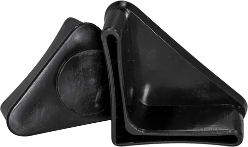 Miniatura 4 de Prescott Plastics Inserto de enchufe de hierro en ángulo de 1.25 pulgadas (paquete de 20), tapa de extremo negra en forma de L para tubos de metal