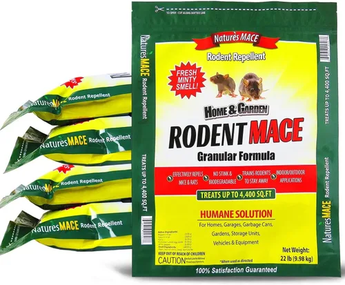 Miniatura 7 de Nature's MACE Repelente de roedores de 2.5 libras, cubre 440 pies cuadrados, repele ratones y ratas, mantiene a ratones, ratas y roedores fuera
