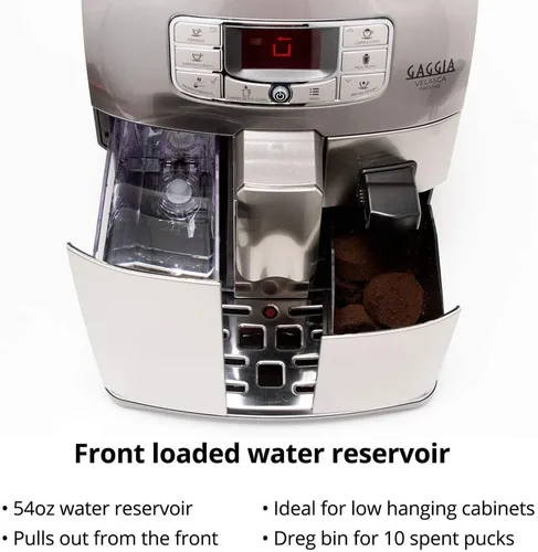 Miniatura 2 de Gaggia Velasca Prestige - Máquina de café expreso, acero inoxidable, 54 onzas