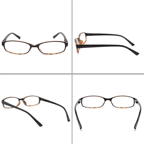 Paquete de 6 lentes de lectura con bloqueo de luz azul con bisagras de resorte, lectores ligeros de colores para mujeres, antirreflejos y UV 2.5