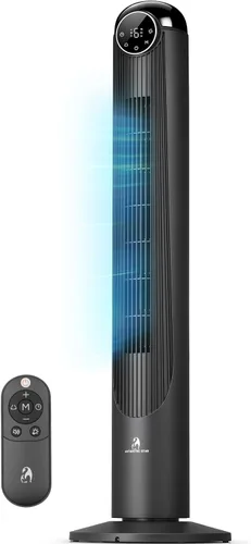 Miniatura 8 de Antarctic Star T36 Tower Fan-36 Inch, Bladeless Oscillating Fan with Remote, 6 Speeds & 4 Modes, LED Display, 9H Timer, Quiet Floor Standing Fan for