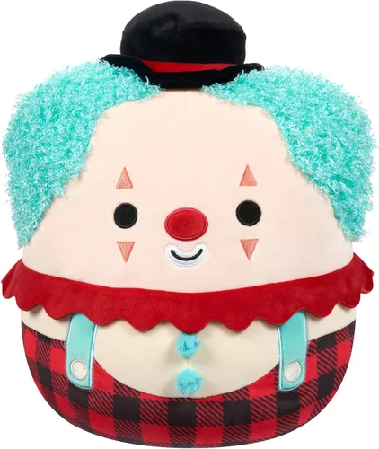 Miniatura 12 de Squishmallows Stokely el oso Kodiak marrón original de 12 pulgadas con vientre mullido y sombrero de pescador, peluche oficial de Jazwares