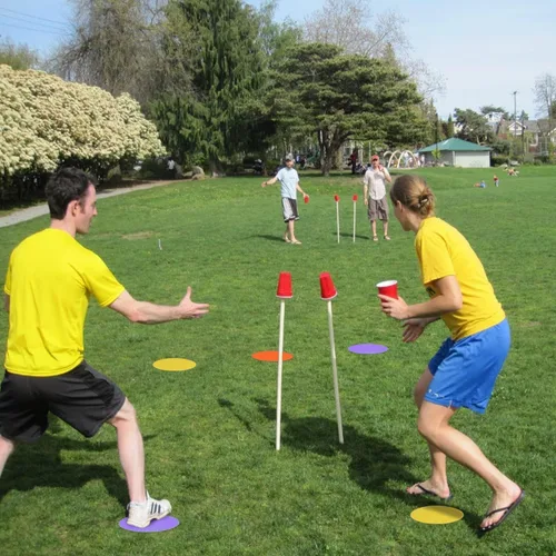 Miniatura 5 de Marcadores de punto Emhumn de 4 pulgadas y 9 pulgadas de polietileno para puntos de agilidad para entrenamiento en gimnasio/educación física, baile
