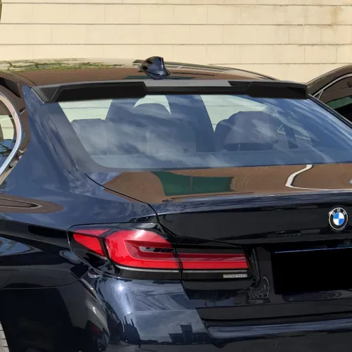 Miniatura 5 de Q1-TECH, Alerón de techo para ventana trasera compatible con BMW Serie 5 G30 F90 520i 530e 530i M5 M550i 540i 550i Sedán, alerón de visera de techo