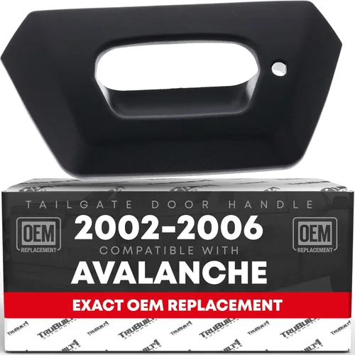 Miniatura 6 de T1A Conjunto de manija para portón trasero, metal mejorado, compatible con Chevrolet Avalanche 1500 2002-2006, Avalanche 2500 02-06, negro