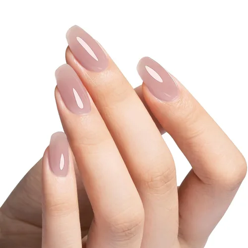 Miniatura 2 de MAYCHAO Gel constructor morado claro para uñas, fortalecedor de uñas malva de 0.5 onzas líquidas en una botella, gel duro para extensión de uñas