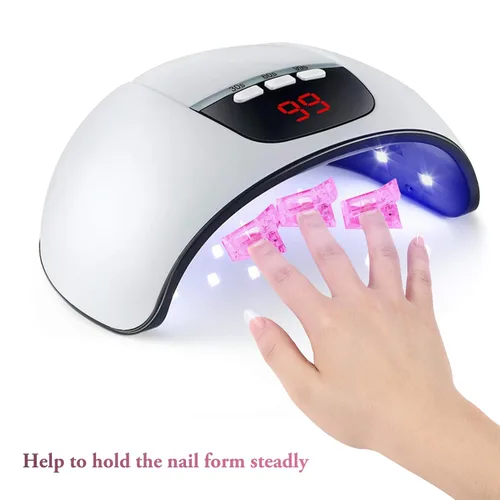 Miniatura 6 de 6 piezas de polygel de construcción rápida puntas de uñas clip rosa transparente extensión de dedo UV LED constructor puntas de uñas clips con 1