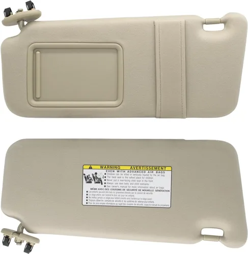 Miniatura 6 de NHILES Visera solar del lado izquierdo del conductor y del lado derecho del pasajero compatible con Toyota Camry sin luz 2007 2008 2009 2010 2011