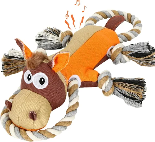 Miniatura 7 de IOKHEIRA Juguetes para Perros para Masticadores Agresivos, Juguetes para Perros Duros e Indestructibles, Juguetes Chirriantes para Perros Grandes