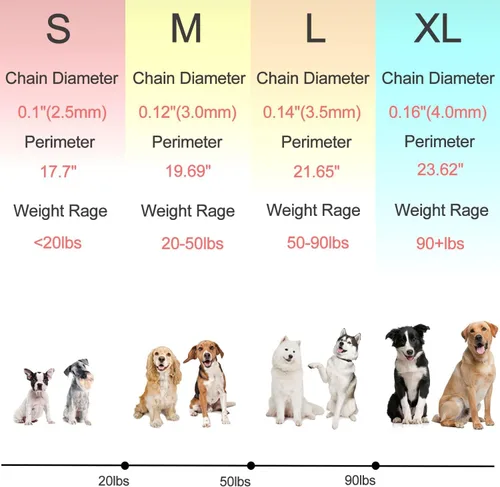 Miniatura 5 de Darkyazi Collar duradero de acero inoxidable ajustable para entrenamiento de mascotas para perros medianos y grandes (pequeño (paquete de 2)