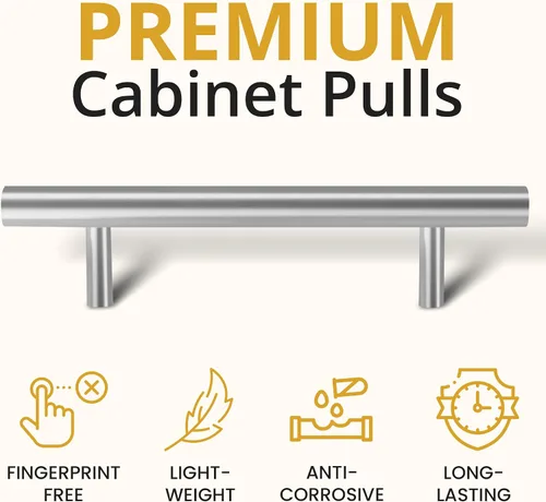 Miniatura 2 de Mega Handles Paquete de 1 tirador I de 6 pulgadas, tiradores de acero inoxidable para tiradores de gabinete, ideales para cajones de cocina