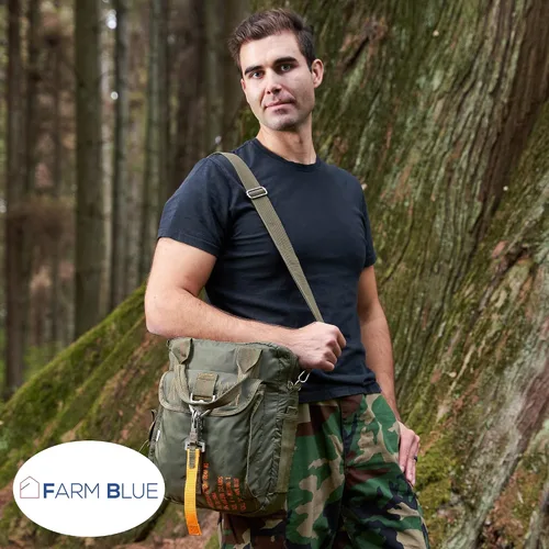 Miniatura 3 de Farm Blue Bolsa táctica de vuelo Bolsa para casco de piloto de paracaídas Estilo militar