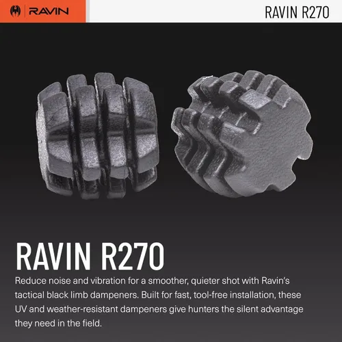 Miniatura 2 de Ravin Amortiguadores de vibraciones de extremidades de ballesta R270 para uso exclusivo con ballestas RAVIN
