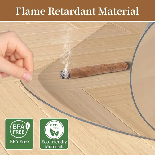 Miniatura 4 de Tapete para silla de oficina para suelo de madera dura, 36 x 48 pulgadas, paquete de 2 alfombrillas para sillas para suelos duros, tapete protector