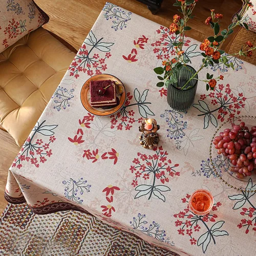 Miniatura 3 de patdrea - Mantel de lino francés suave y transpirable, mantel decorativo para mesas rectangulares, para fiestas y festividades, para cocina y Newmari