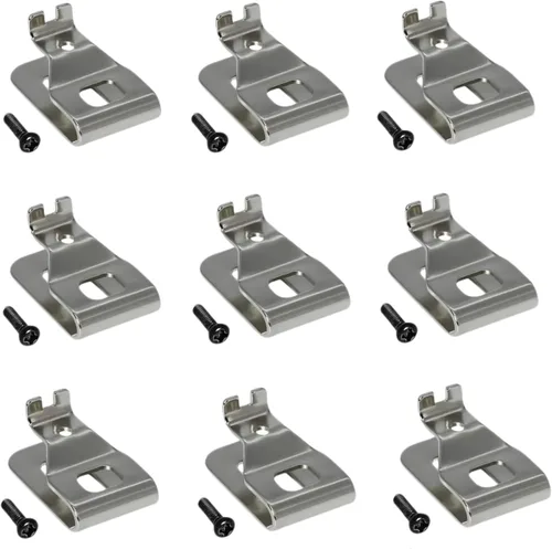 Miniatura 8 de Juego de 2 clips para cinturón DEWALT N268241 N086039 con tornillos Clips de cinturón de acero inoxidable 304 compatibles con DEWALT N268241