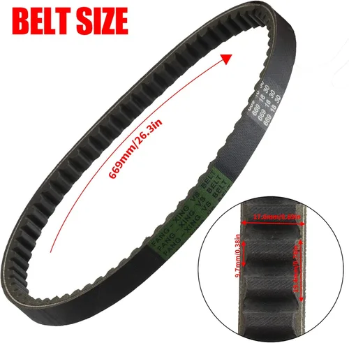 Miniatura 3 de 669 18 30 V-Belt CVT Correa de transmisión para GY6 49cc 50cc 139QMB Scooter ciclomotor ATV Go Kart Roketa Taotao Vespa Jonway