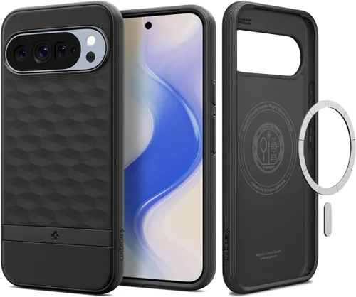 Spigen para Pixel 10 Pro XL, funda Parallax MagFit (2025) [Diseñada para Pixelsnap, compatible con accesorios MagSafe] - negro mate