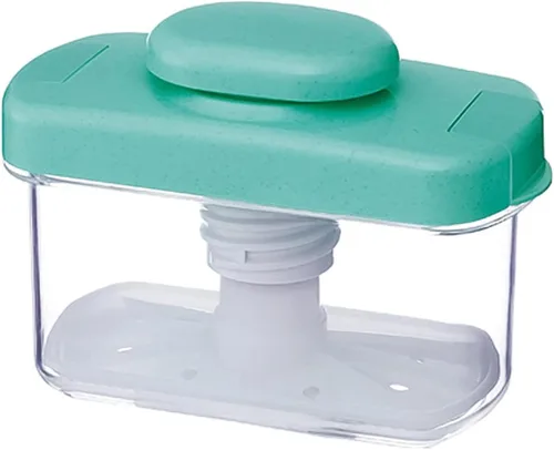 Miniatura 11 de Tsukemono - Contenedor rectangular para hacer pepinillos instantáneos, fabricado en Japón, sin BPA (azul 0.8 L)