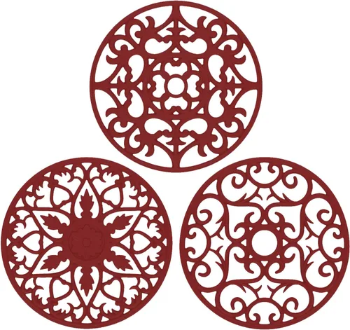 Miniatura 10 de ME.FAN - Salvamanteles de silicona multiusos para tallar – Juego de 3 alfombrillas resistentes al calor – Premium aislado flexible y duradero 3